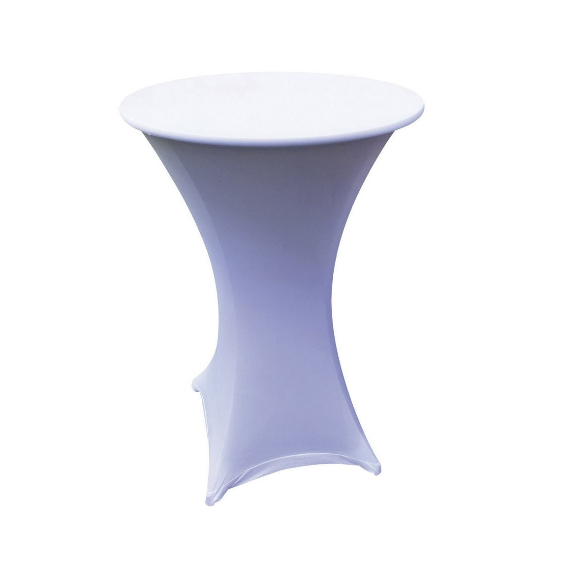 Chaussette pour mange-debout rond blanche