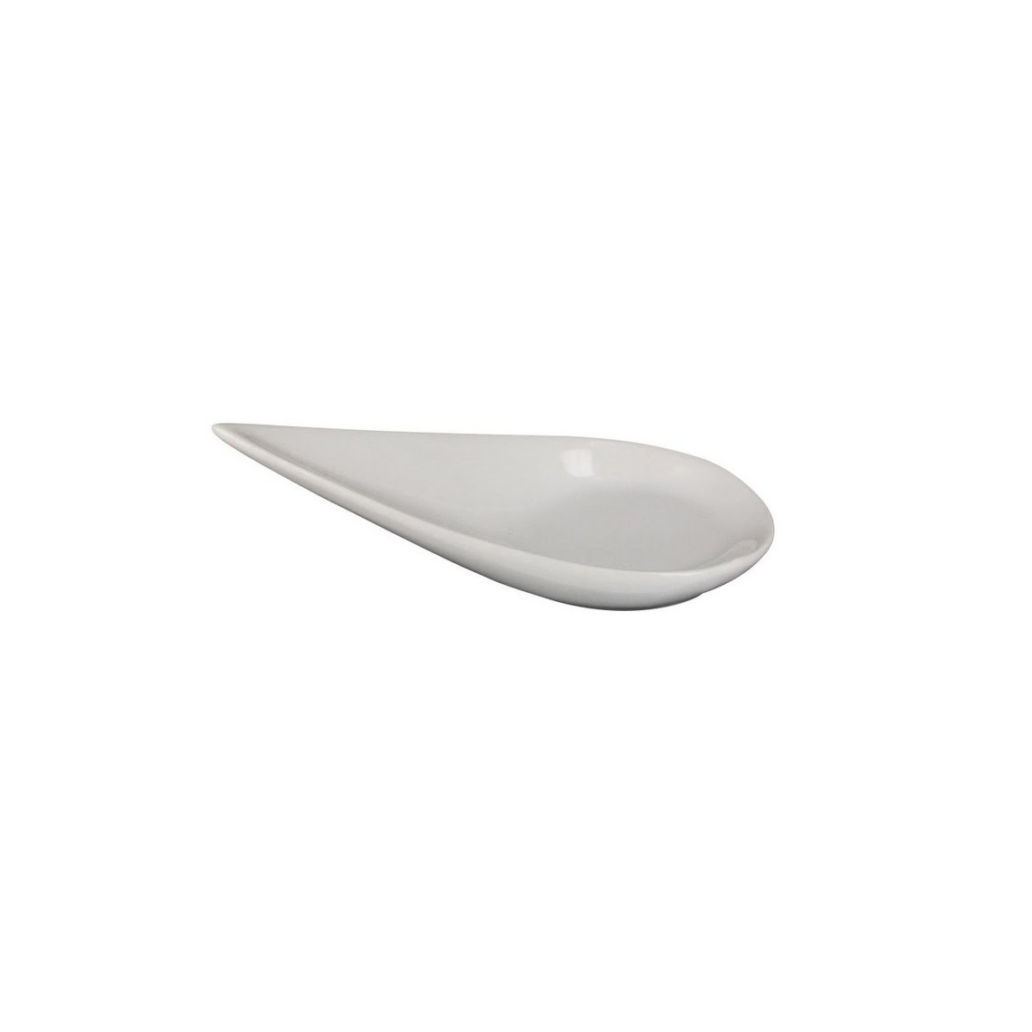 Cuillère goutte en porcelaine blanche GM