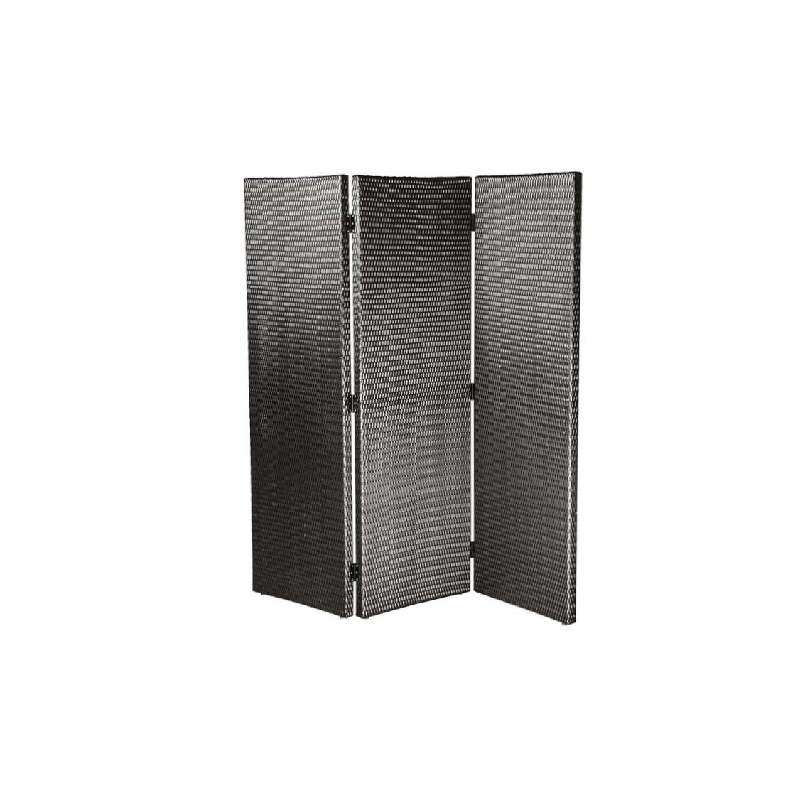 Paravent tressé Cancun noir