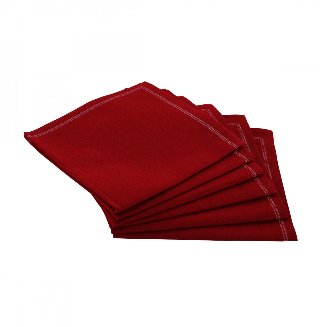 Serviettes tissu Quickstep rouges (x30)