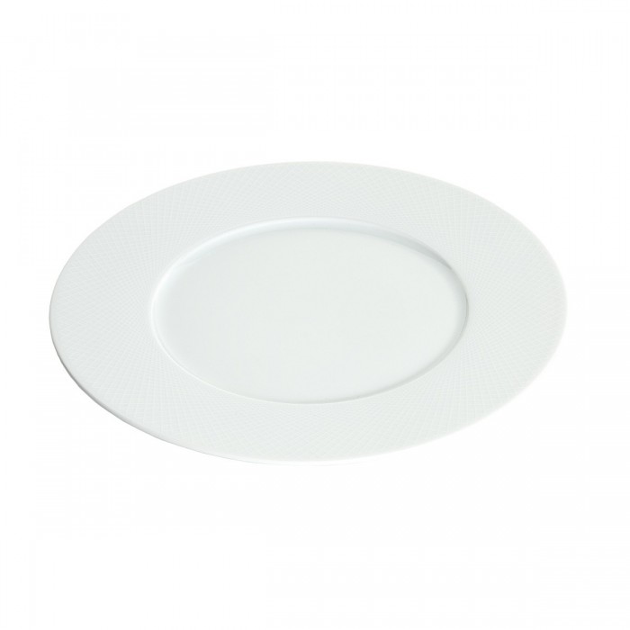 Assiette repas Graphic blanche (Ø24