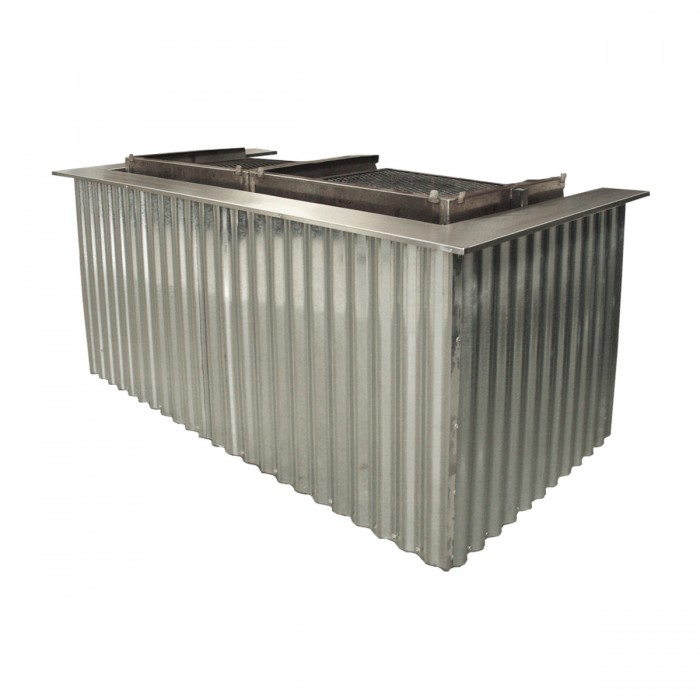 Entourage tôle pour table barbecue