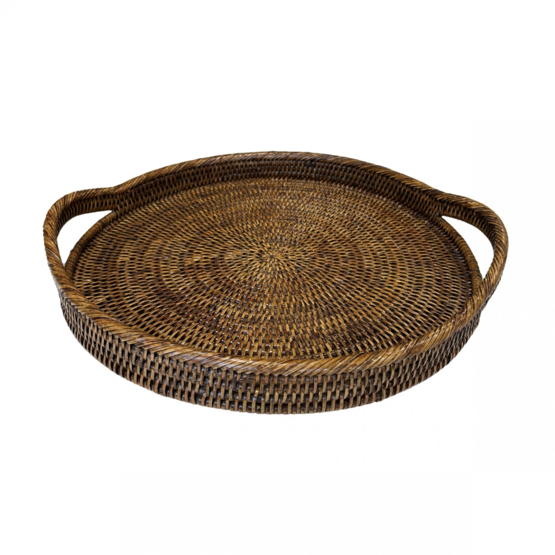Plateau rond en rotin Safari (Ø40)