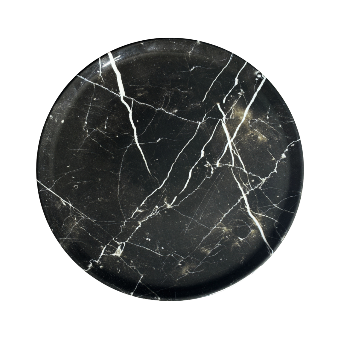 Location assiette plate marbre noir (Ø28,5)