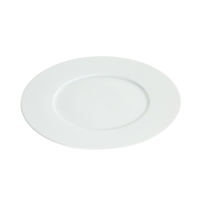 Location assiette repas Graphic blanche (Ø28)