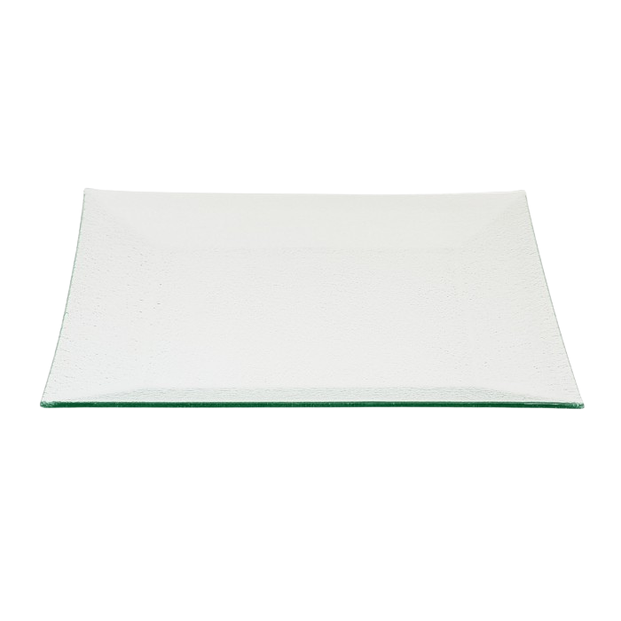 Location assiette cocktail Calypso transparente (31 x 31 cm)