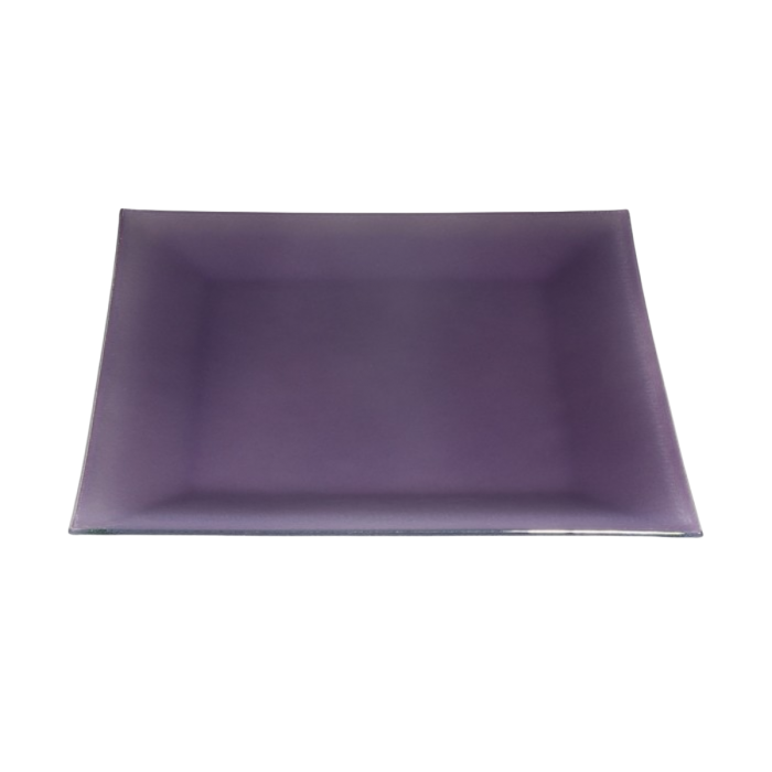 Location assiette cocktail Calypso violette (31 x 31 cm)