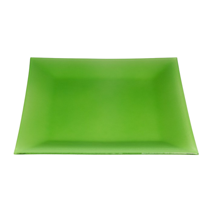 Location assiette cocktail Calypso verte (31 x 31 cm)