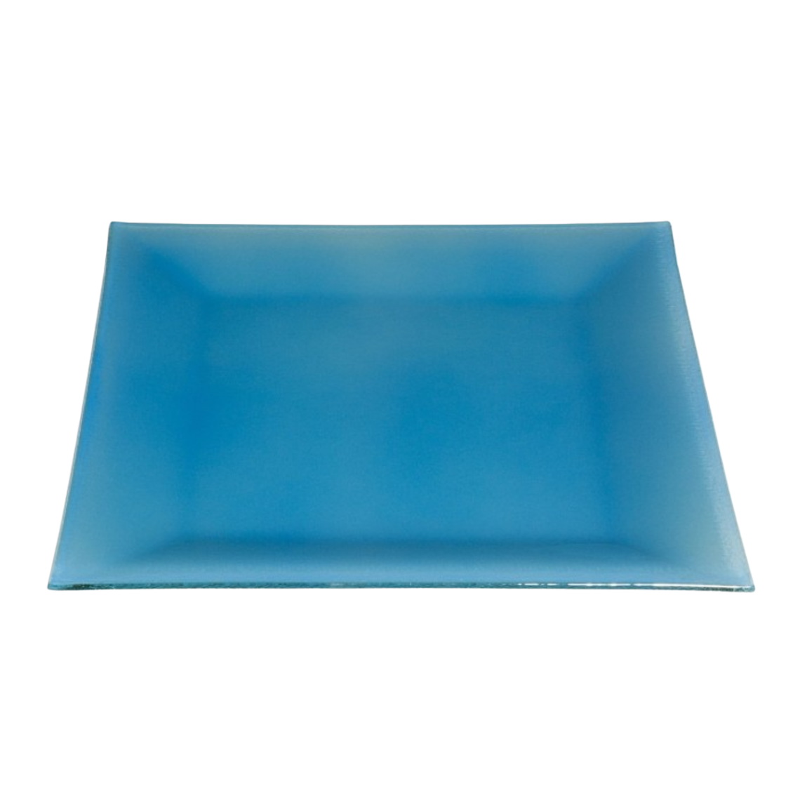 Location assiette cocktail Calypso bleu azur (31 x 31 cm)