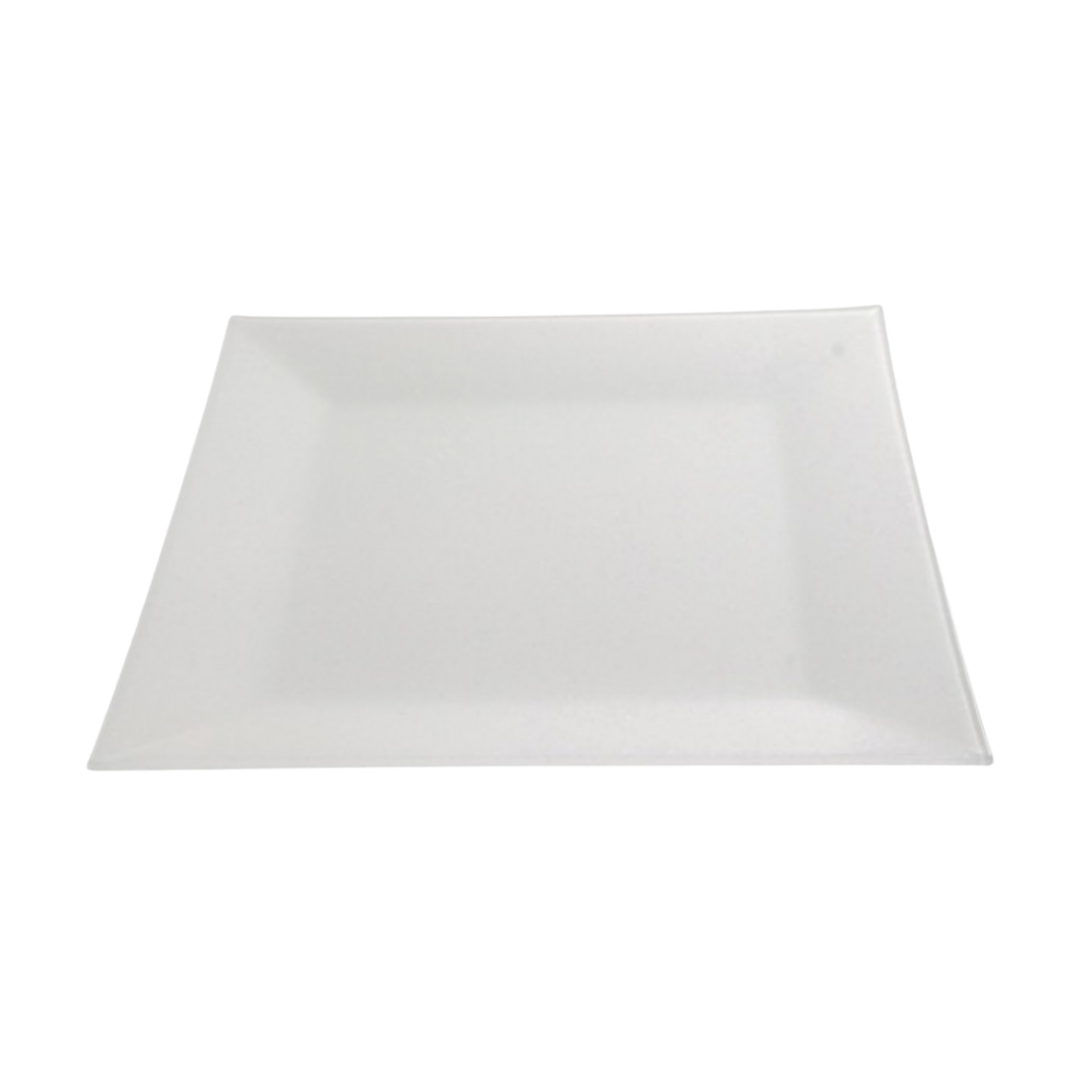 Location assiette cocktail Calypso blanche (31 x 31 cm)