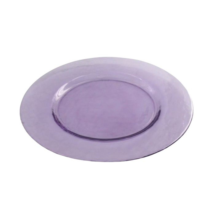 Location assiette cocktail Galaxie translucide violette (Ø34)