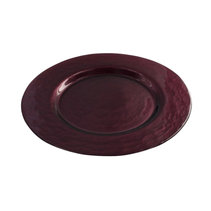 Location assiette cocktail Galaxie opaque cassis (Ø34)