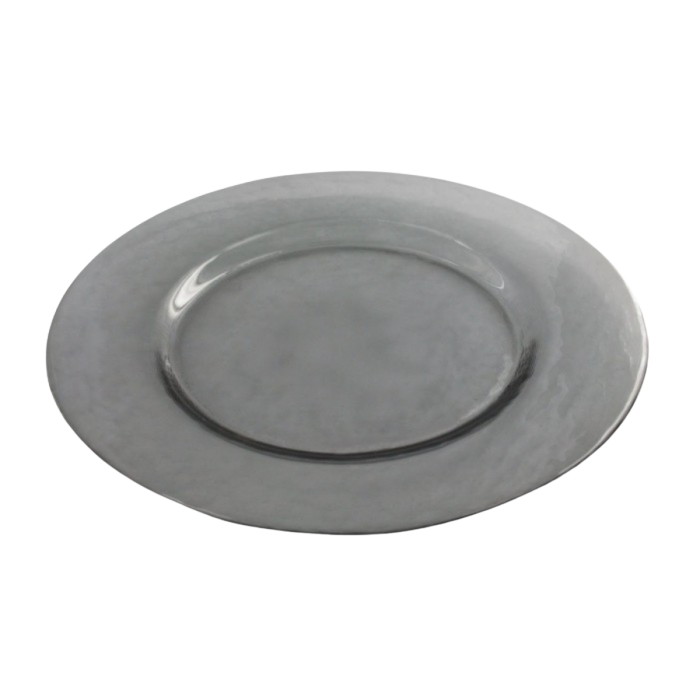 Location assiette cocktail Galaxie translucide gris fumé (Ø34)