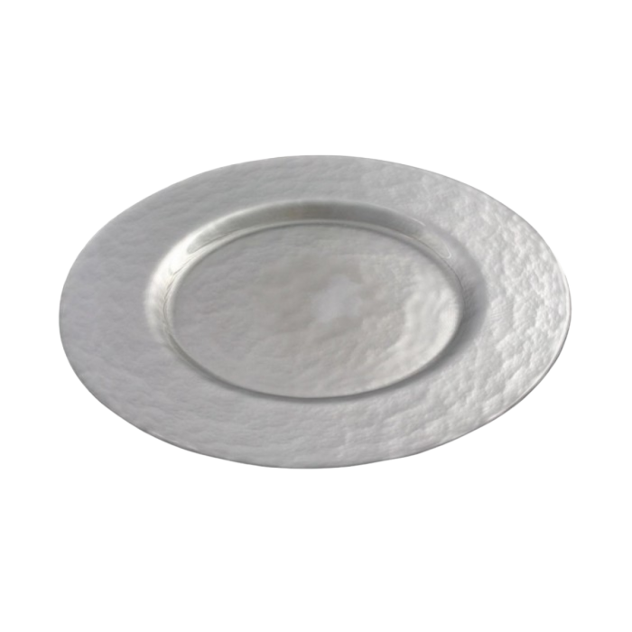 Location assiette cocktail Galaxie opaque argent (Ø34)