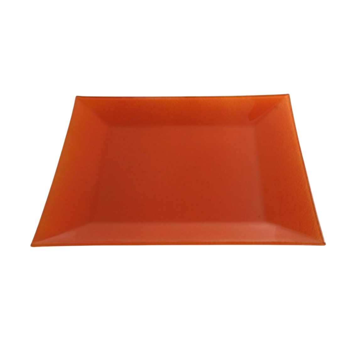 Location assiette cocktail Calypso opaque orange (31 x 31 cm)