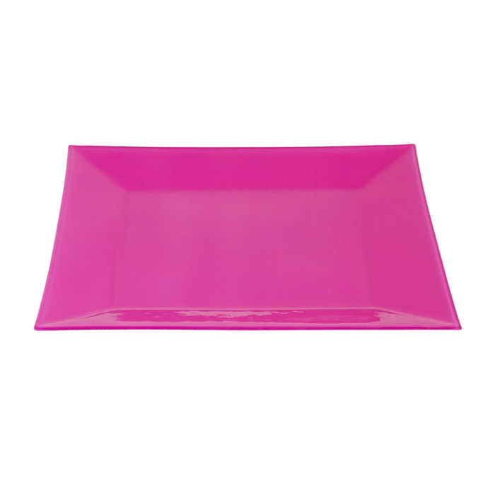 Location assiette cocktail Calypso opaque vieux rose (31 x 31 cm)