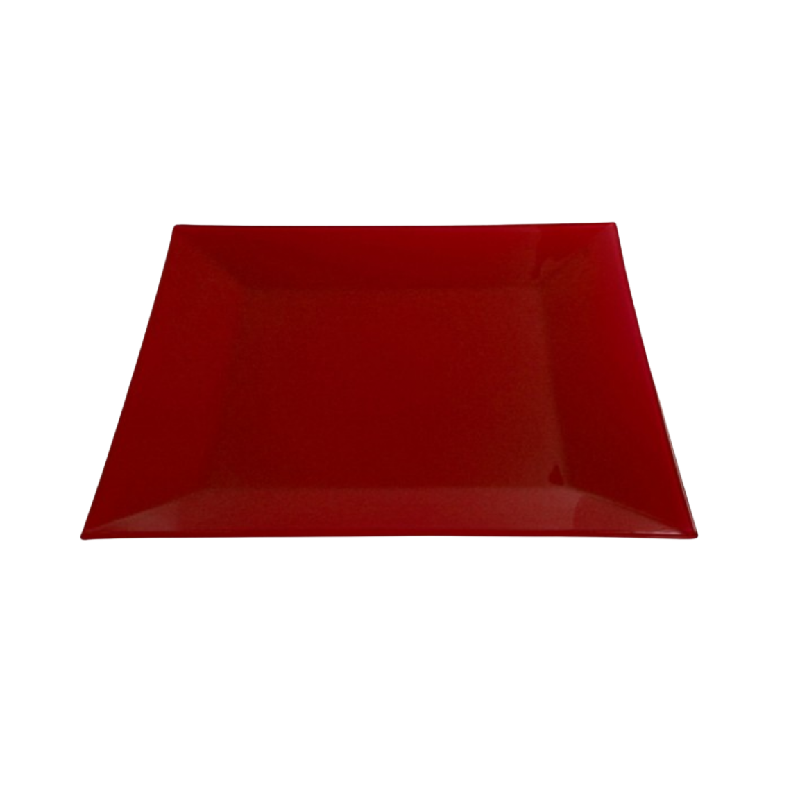 Location assiette cocktail Calypso opaque rouge (31 x 31 cm)