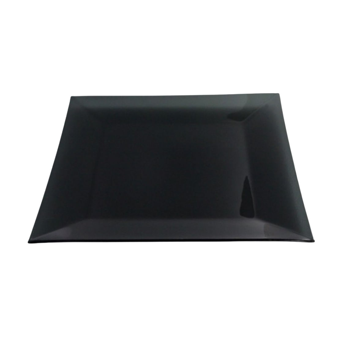 Location assiette cocktail Calypso opaque gris fumé (31 x 31 cm)