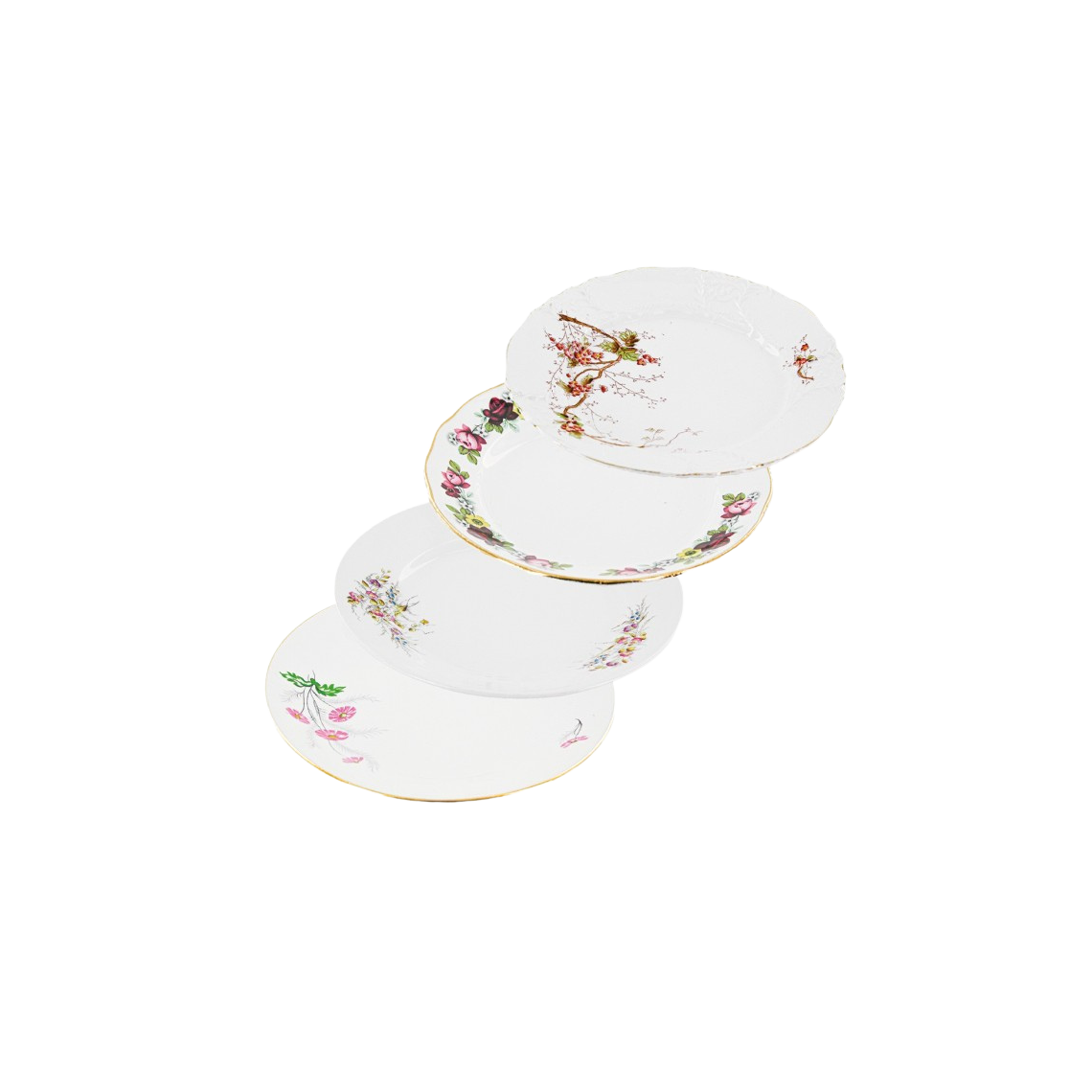 Location assiette Vintage florale (Ø23 /24.5)