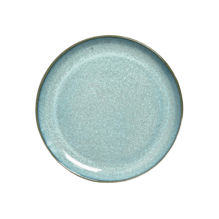 Location assiette repas Faro vert turquoise (Ø27)