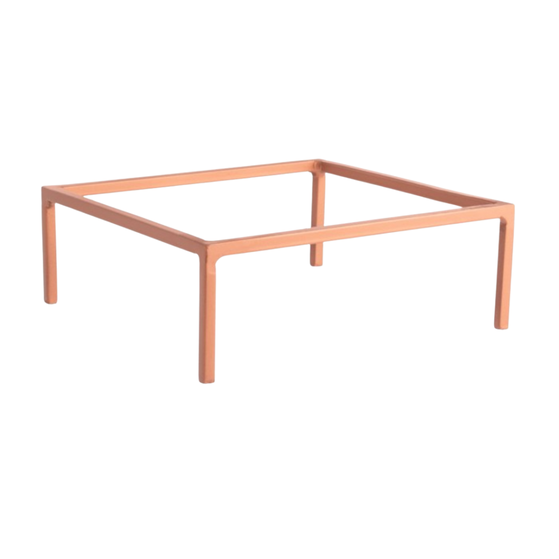 Location réhausse fer forgé carrée cuivre (H8)