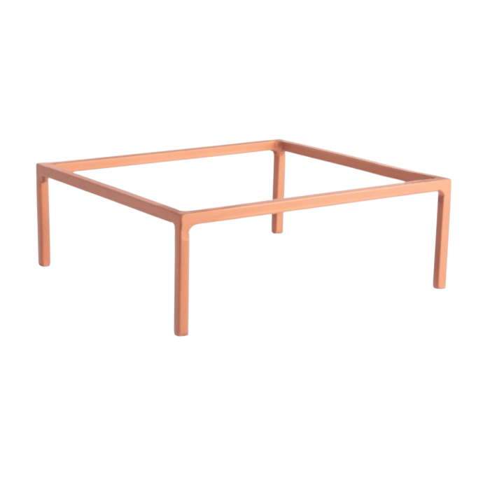 Location réhausse fer forgé carrée cuivre (H8)