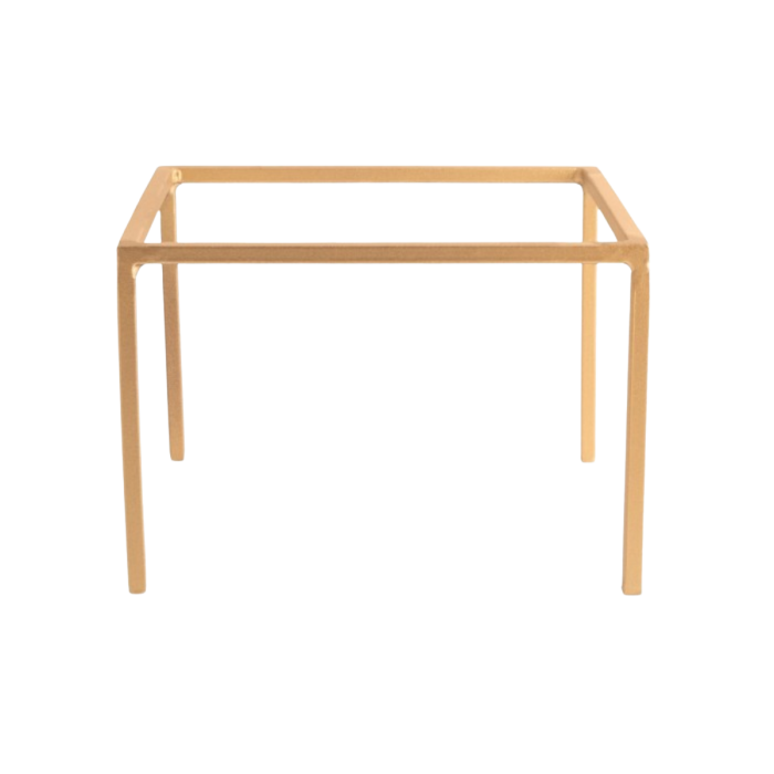 location réhausse fer forgé carrée or (H15,5)