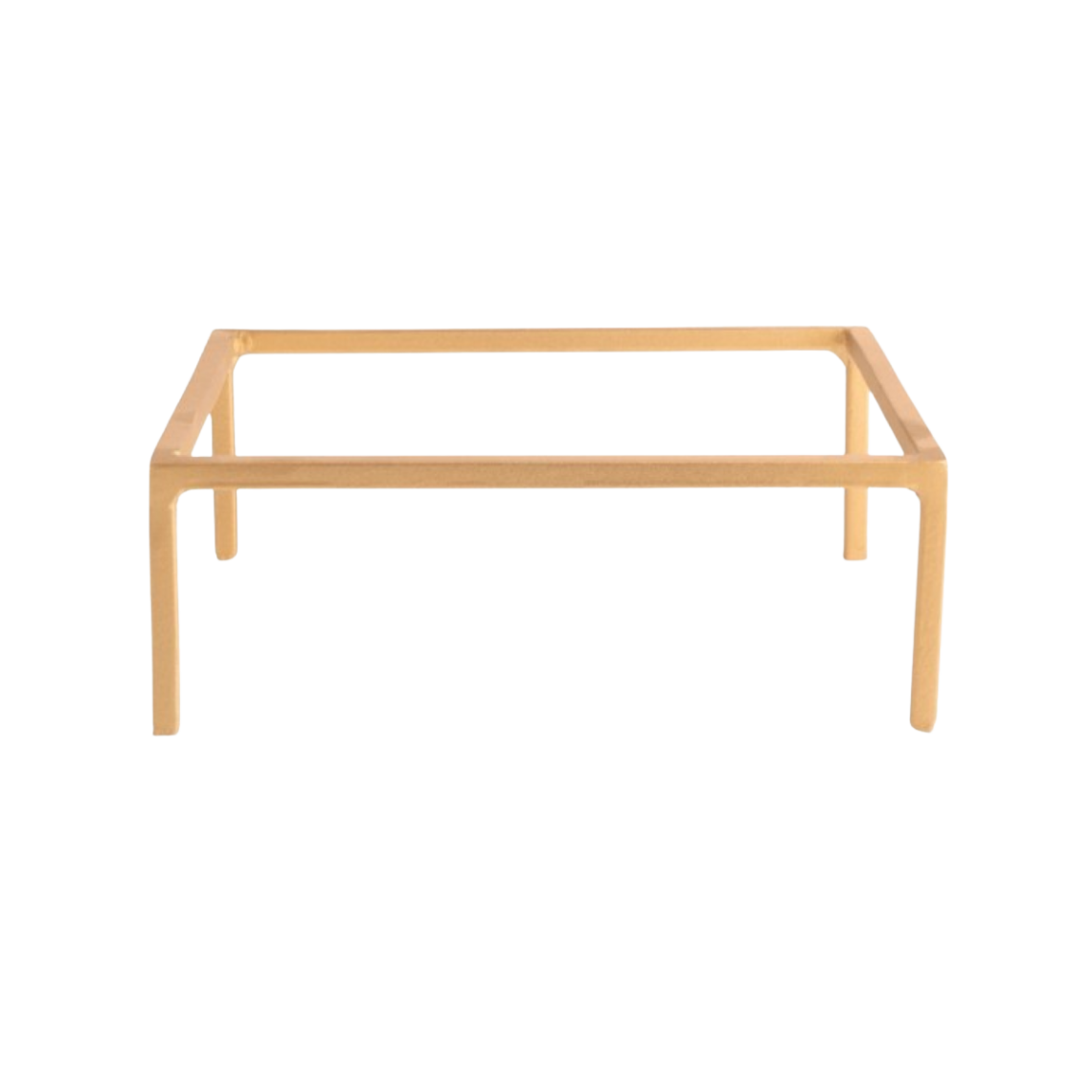 Location réhausse fer forgé carrée or (H8)