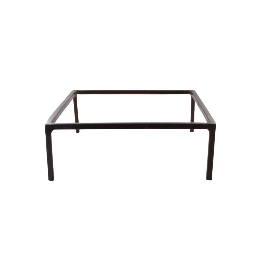 Location réhausse fer forgé carrée rouille (H8)