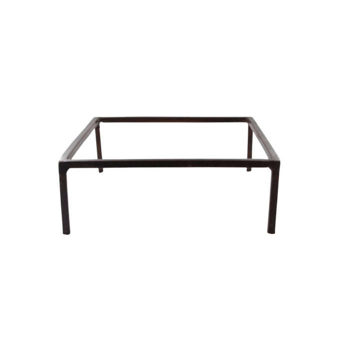 Location réhausse fer forgé carrée rouille (H8)