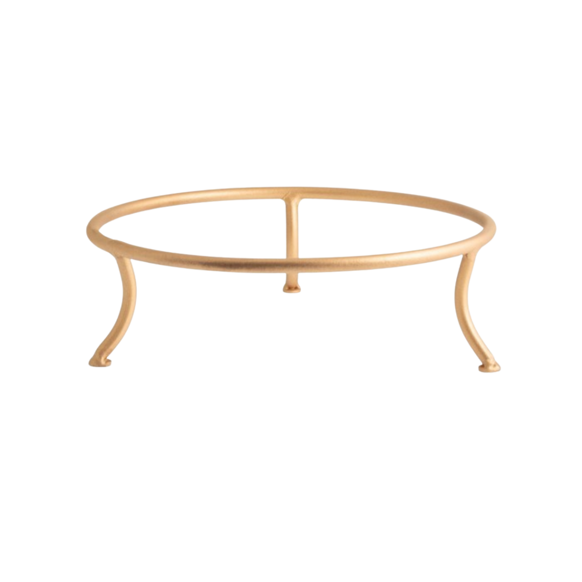 Location réhausse fer forgé ronde or (H7,5)