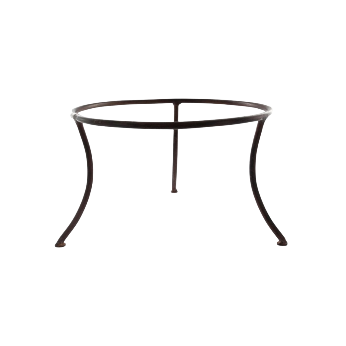 Location réhausse fer forgé ronde rouille (H15,5)