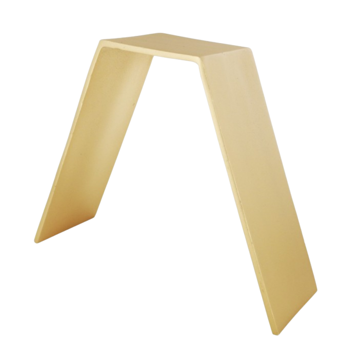 Location réhausse V aluminium or (H15)