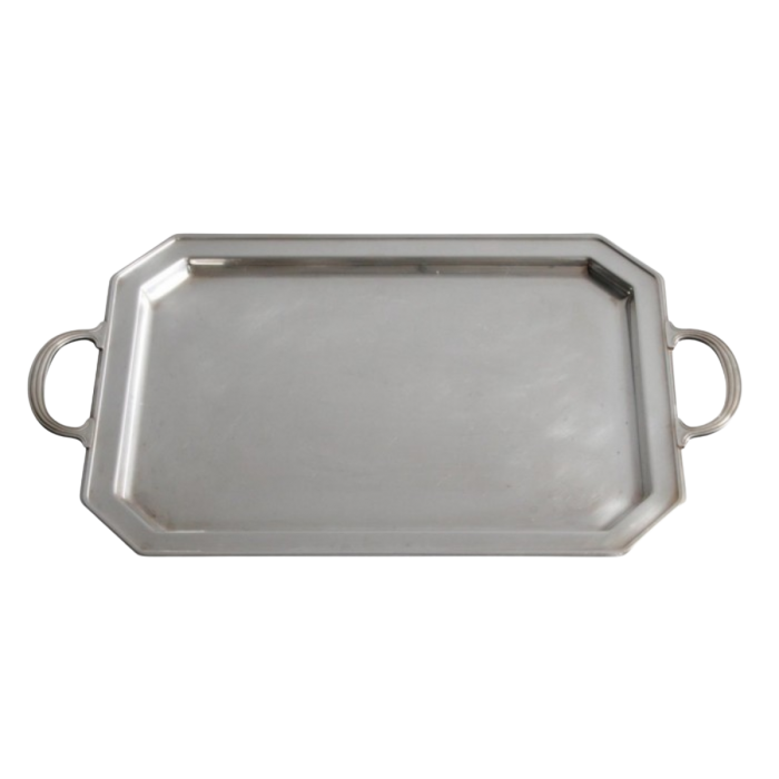 Location plateau à anses argent (47 x 34 cm)
