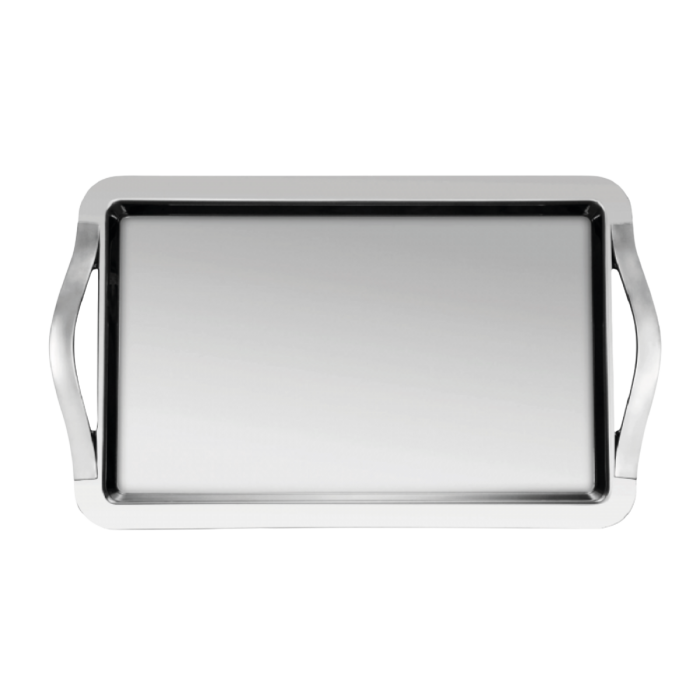 Location plateau à anses inox Prestige (60 x 40 cm)