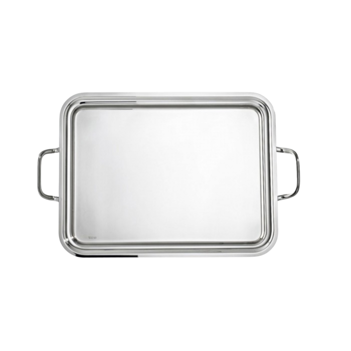 Location plateau de service avec anses inox (62 x 47 cm)