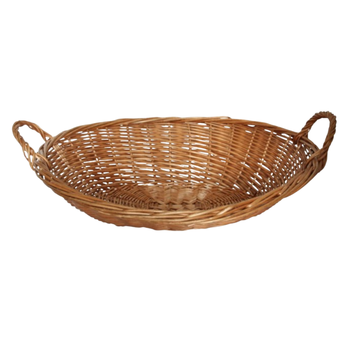 Location corbeille à buffet osier ovale (52 x 46 cm)