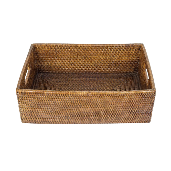 Location corbeille rectangulaire en rotin Safari (46 x 31 cm)