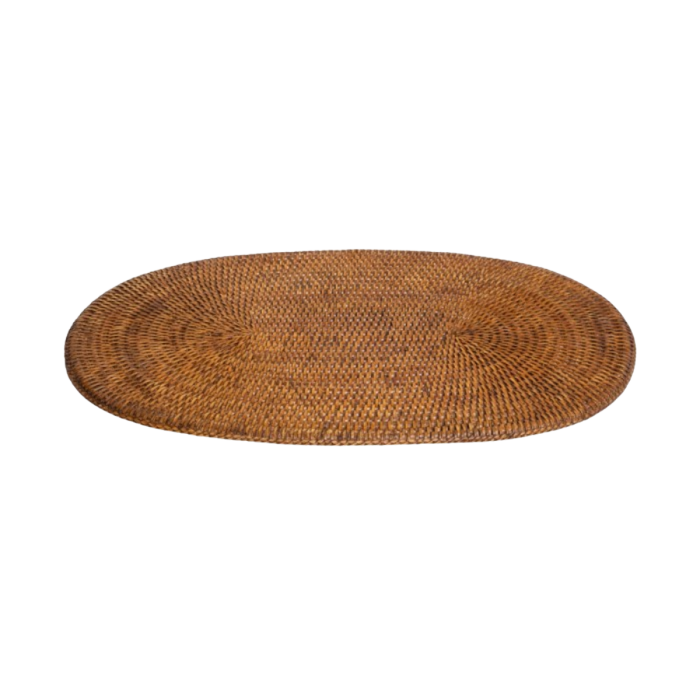 Location set de table ovale en rotin Safari (31 x 46 cm)