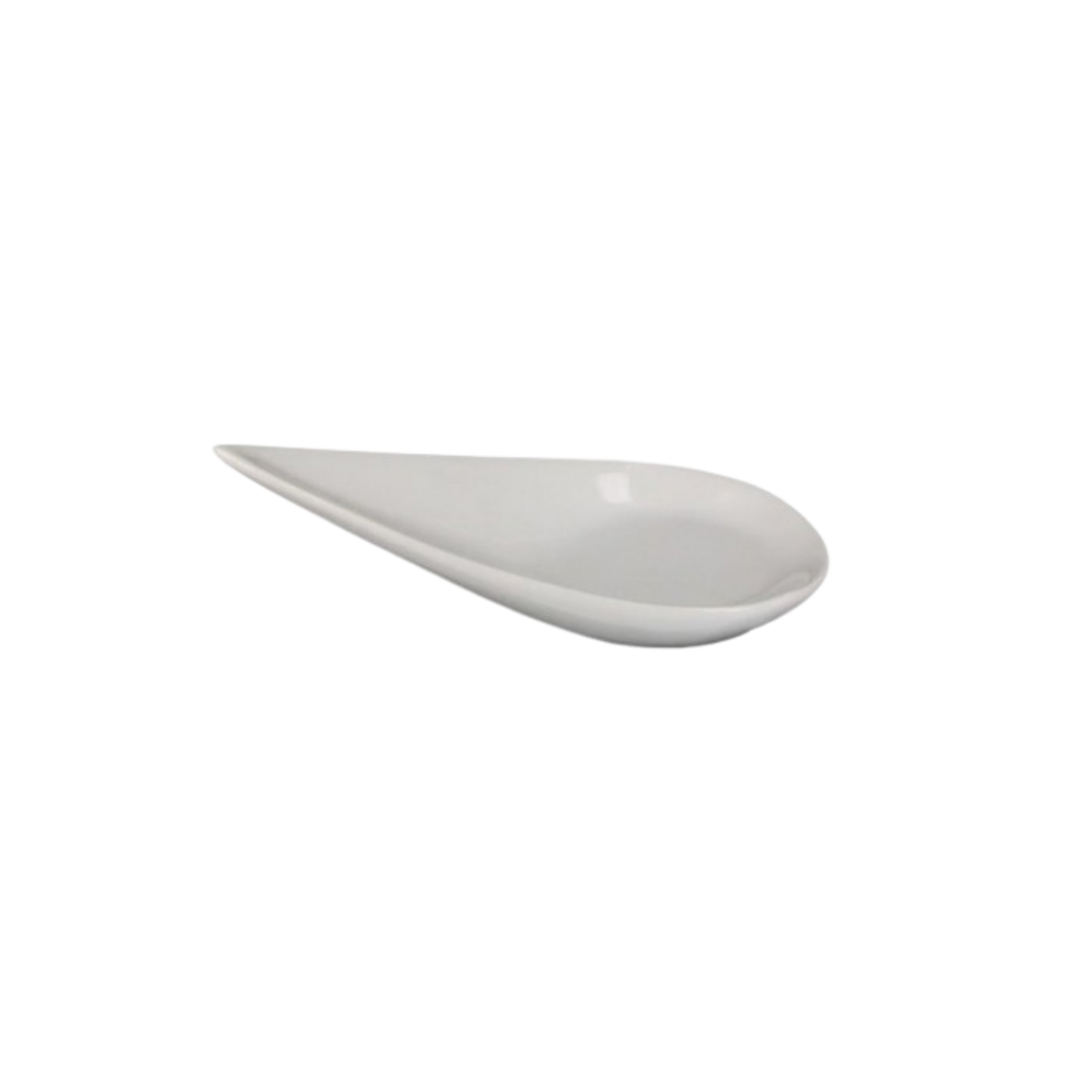 Location cuillère goutte en porcelaine blanche GM