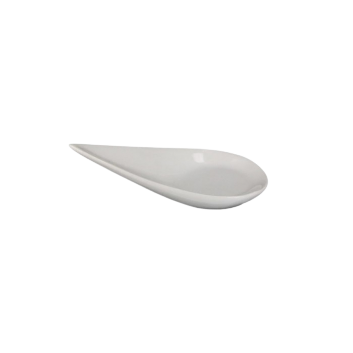 Location cuillère goutte en porcelaine blanche GM