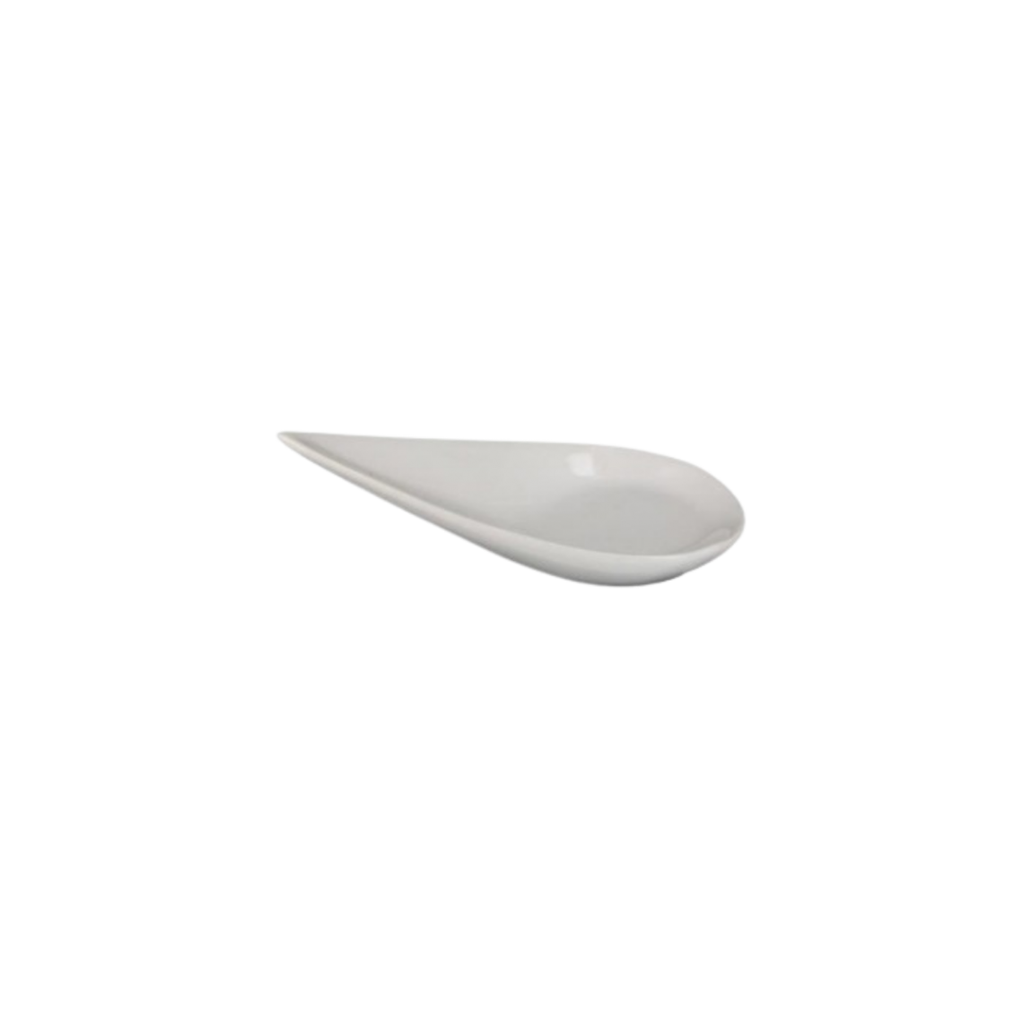 Location cuillère goutte en porcelaine blanche PM