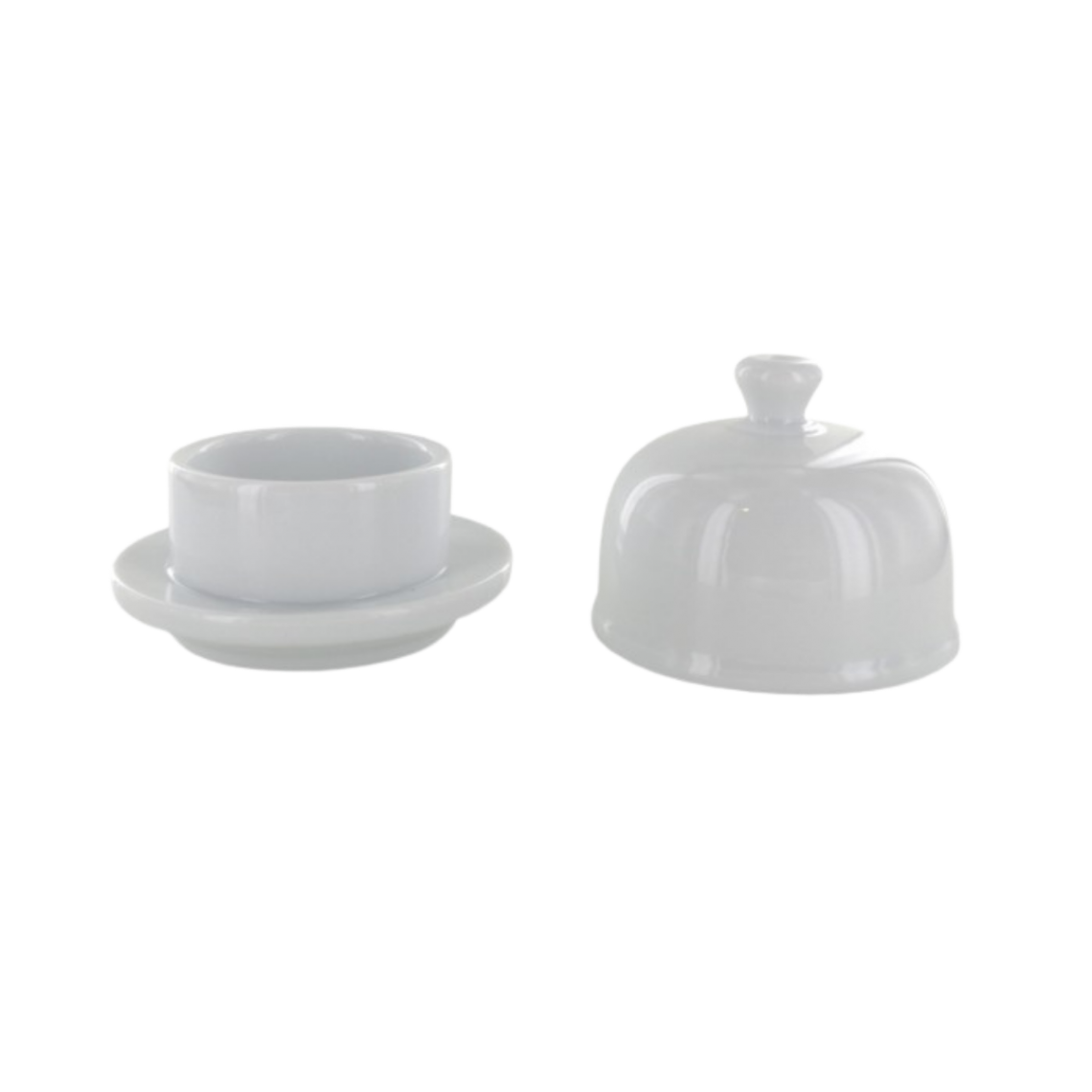 Location beurrier porcelaine avec cloche