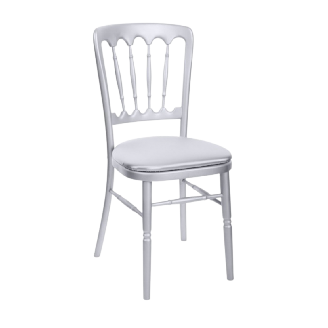 Location chaise Scala gris-argent (assise à choisir en plus)