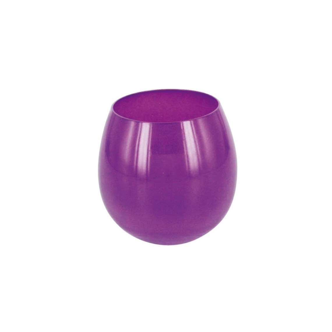 Verrine Sphère violet opaque (15 cl)
