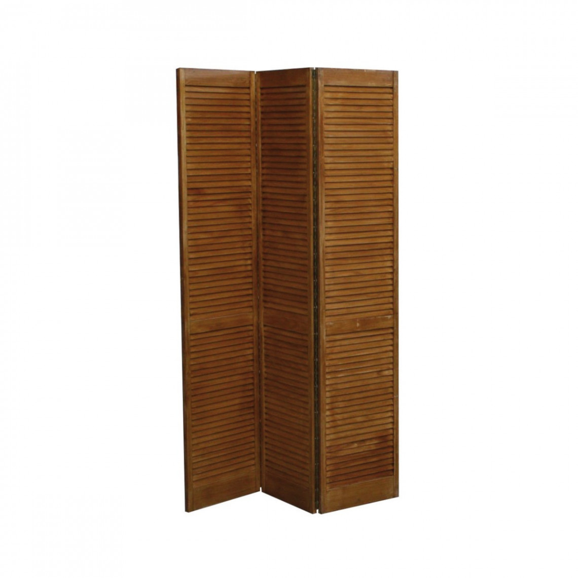 Paravent bois chêne foncé